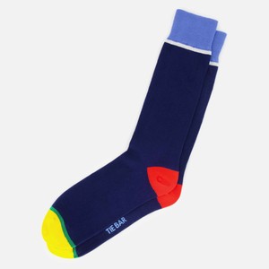 Pride Color Blocked Navy Socks