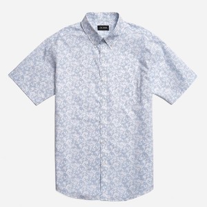 Ditsy Floral Blue Short Sleeve Shirt