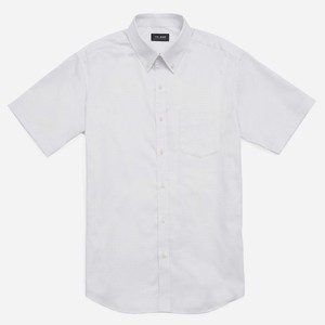 Triangle Print White Short Sleeve Shirt