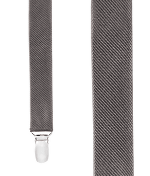 Grosgrain Solid Titanium Suspender