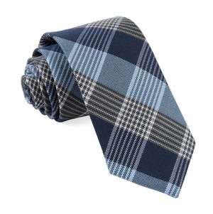 Oxford Plaid Light Blue Tie
