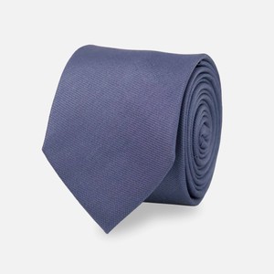 Mumu Weddings - Desert Solid Slate Blue Tie
