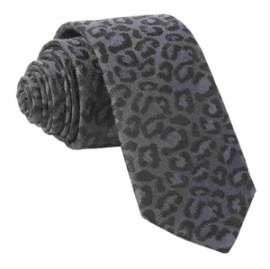 Tonal Leopard Black Tie