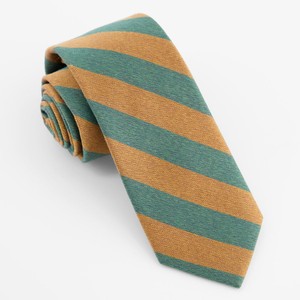 Textured Double Stripe Hunter Green Tie