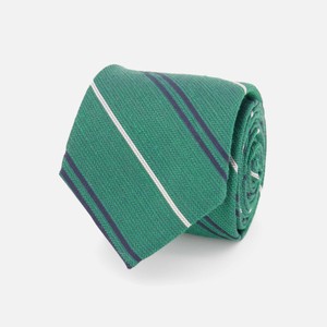 Bali Double Stripe Grass Green Tie