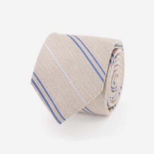 Bali Double Stripe Khaki Tie