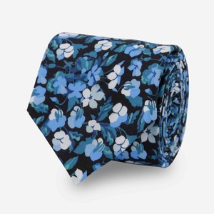 Sarah Floral Light Blue Tie