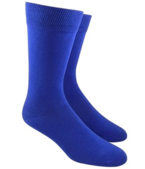 Solid Royal Blue Dress Socks