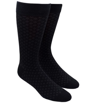 Speckled Black Dress Socks