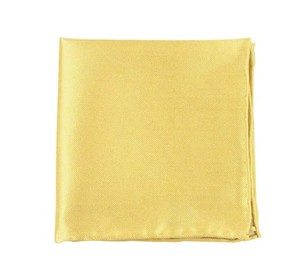 Solid Twill Butter Pocket Square