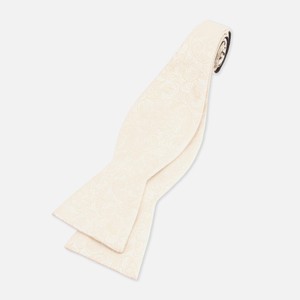 Ceremony Paisley Light Champagne Bow Tie