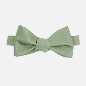Grosgrain Solid Sage Green Bow Tie