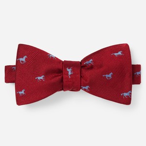 Wild Horses Red Bow Tie