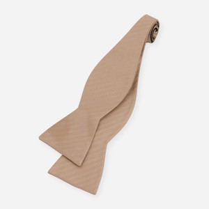 Mumu Weddings - Desert Solid Soft Beige Bow Tie