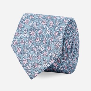 Bhldn Blush Floral Grey Tie