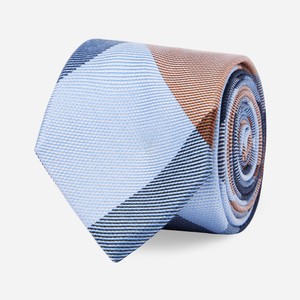 Rohrer Plaid Orange Tie