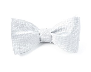 Men's Silver Bow Ties | Tie Bar