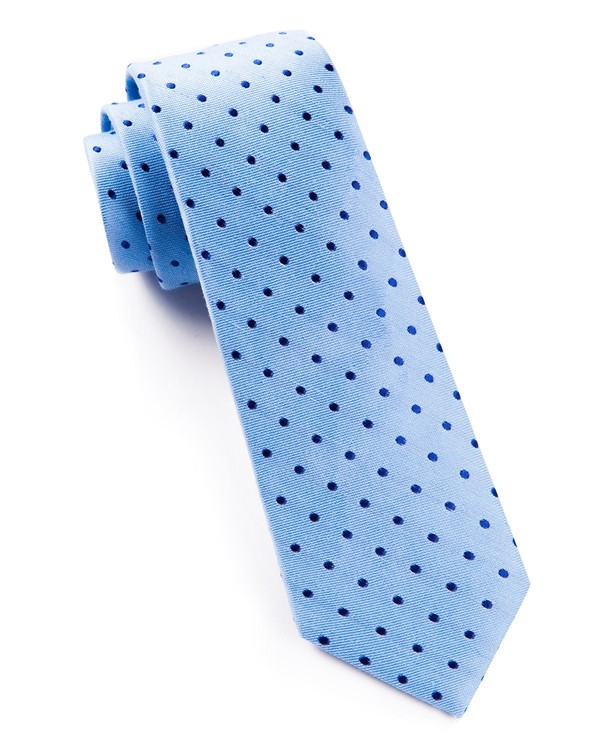 Dotted Dots Sky Blue Tie