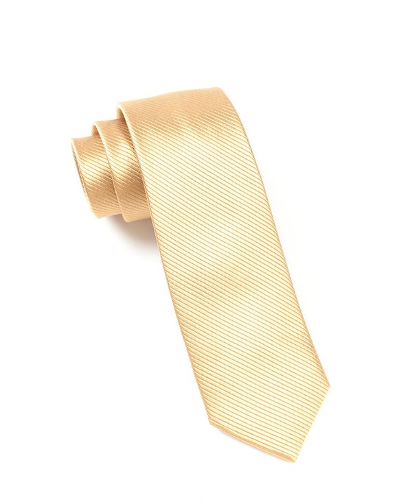 Skinny Solid Champagne Tie