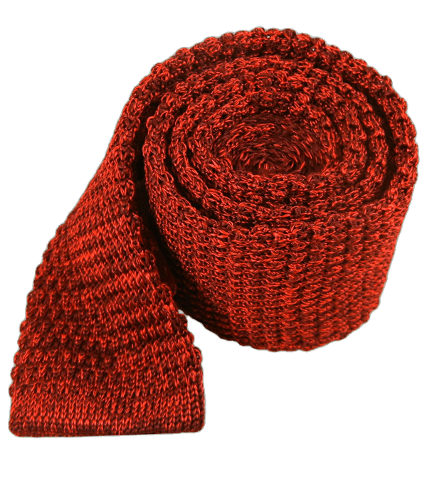 Scramble Knit Red Tie