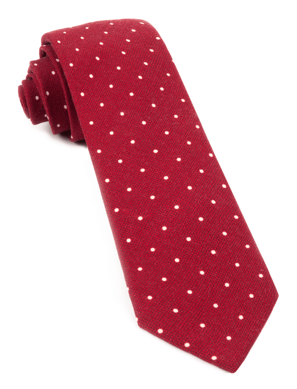 Primary Dot Red Tie