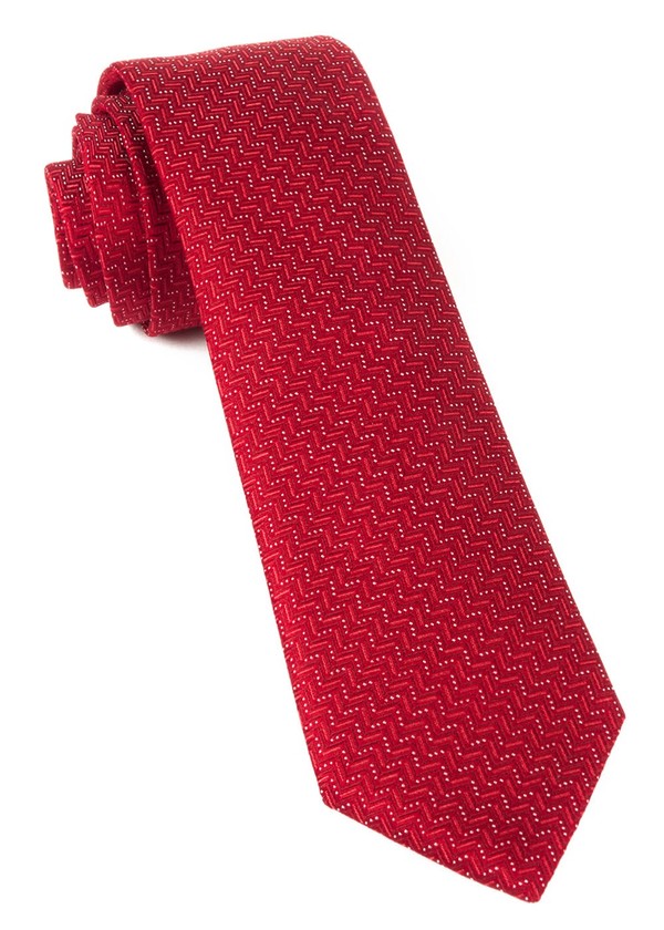 Right Angle Red Tie