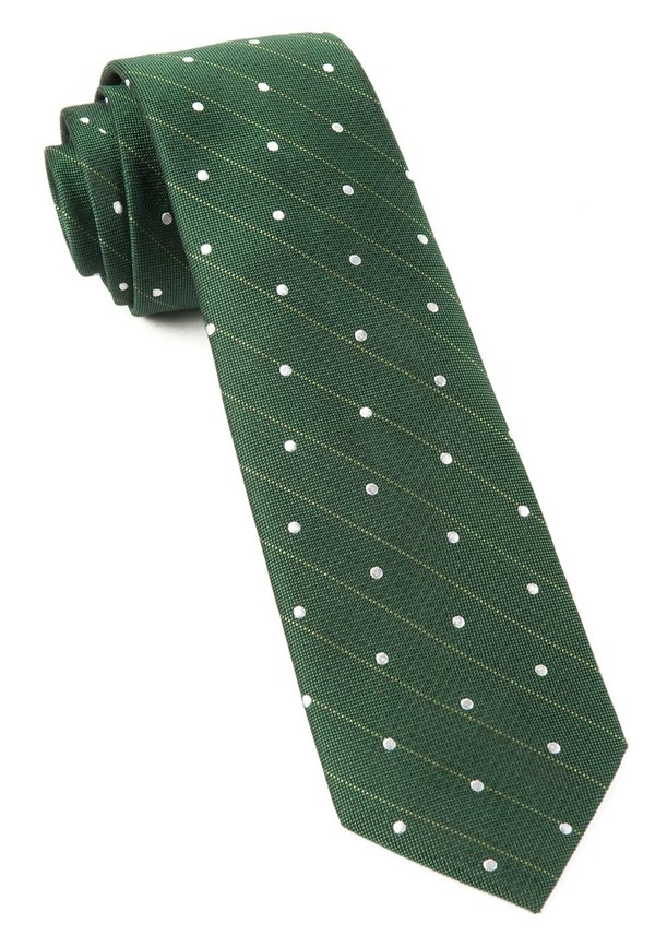 Ringside Dots Grass Green Tie