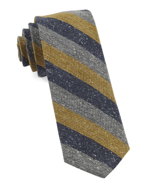 Varios Stripe Mustard Tie