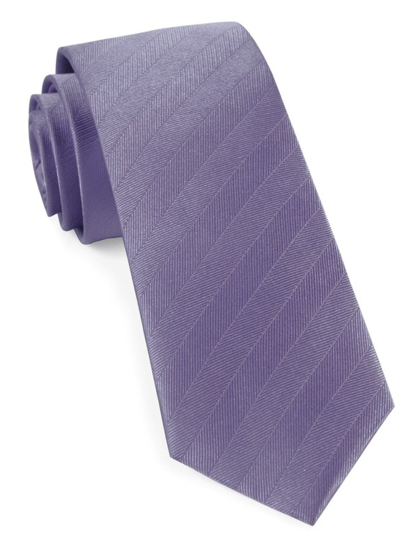 Herringbone Vow Lavender Tie