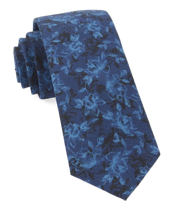 Bovine Floral Navy Tie