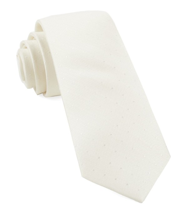 Love At First Dot Ivory Tie