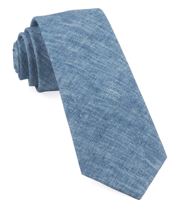 Freehand Solid Classic Blue Tie