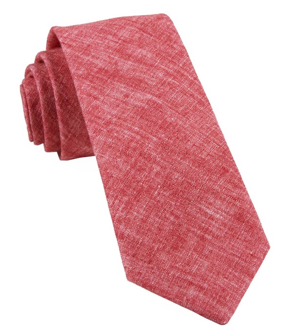 Freehand Solid Red Tie