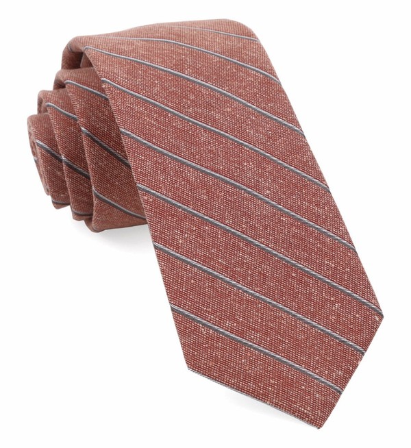 Pike Stripe Orange Tie