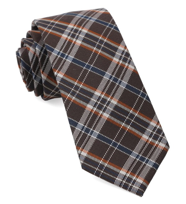 Andersen Plaid Brown Tie