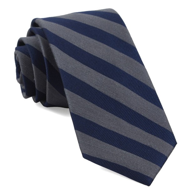 Lumber Stripe Grey Tie