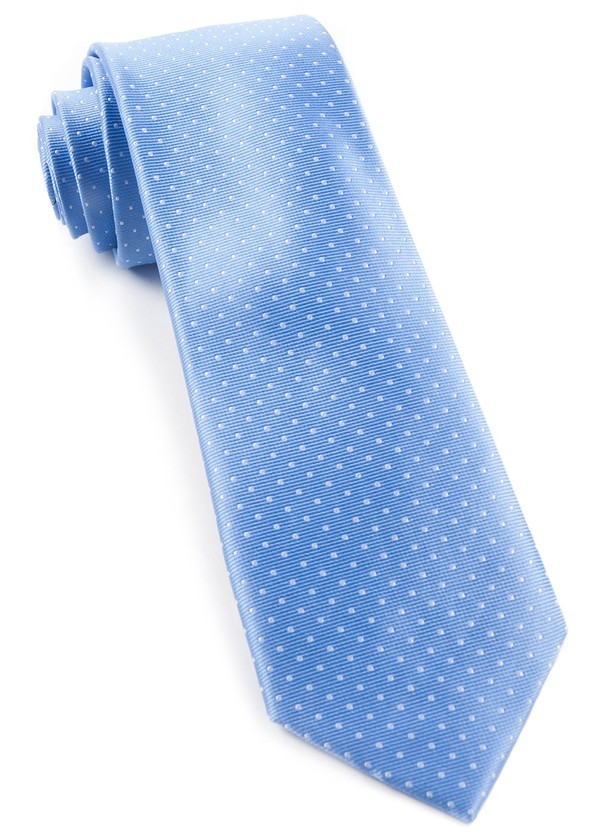 Mini Dots Light Blue Tie