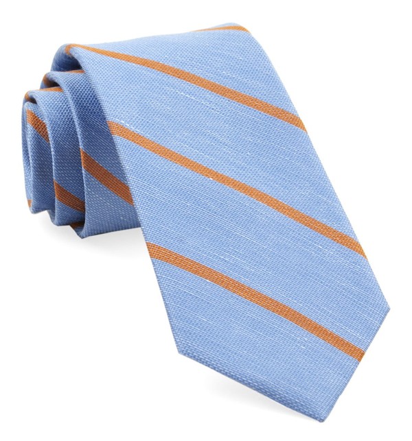 Spring Break Stripe Light Blue Tie