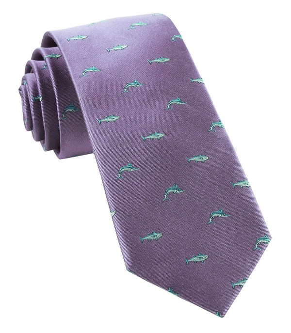 Go Fish Lavender Tie