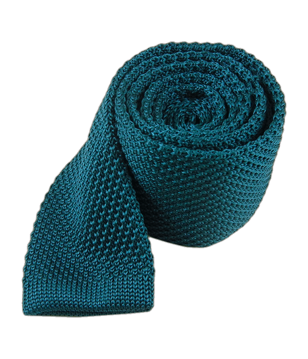 Knitted Teal Tie