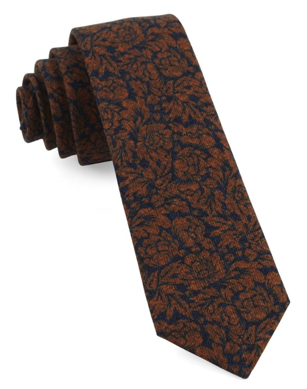 Kingsley Floral Orange Tie