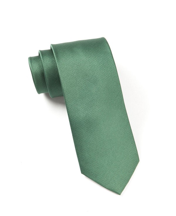 Grosgrain Solid Hookers Green Tie