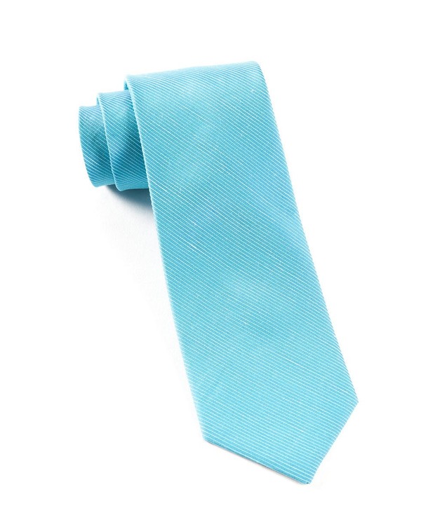 Fountain Solid Ocean Blue Tie