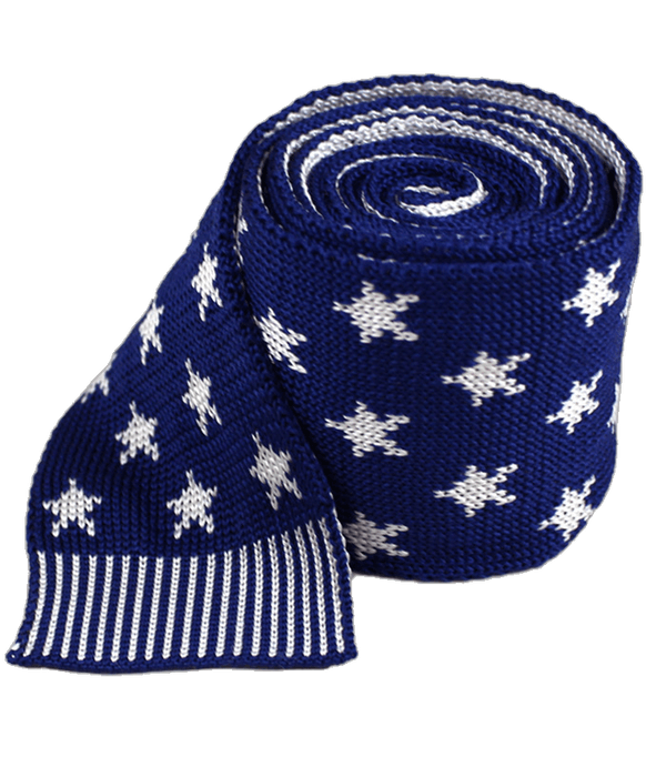 North Star Knit Blue Tie
