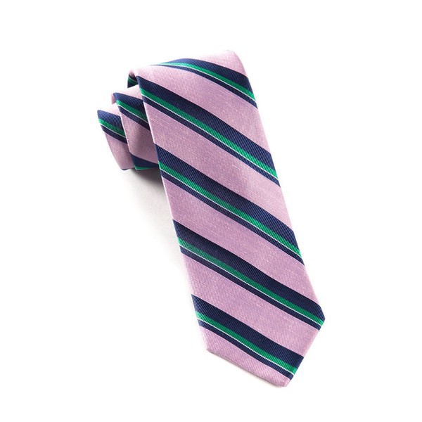 Social Stripe Baby Pink Tie