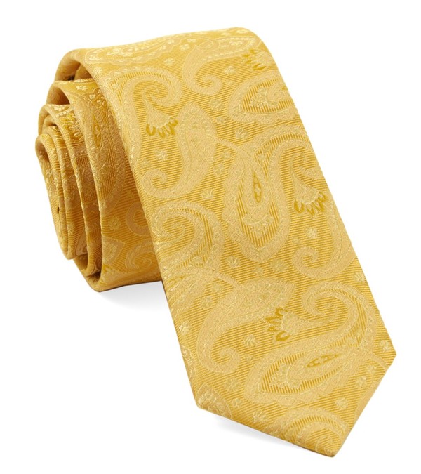 Platform Paisley Gold Tie