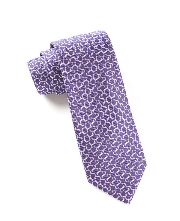 Chain Reaction Purple Tie