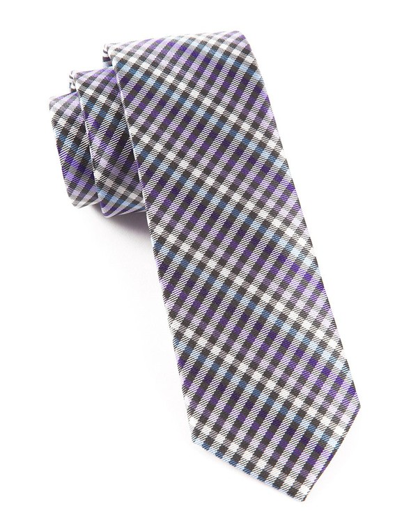 Daydream Plaid Purple Tie