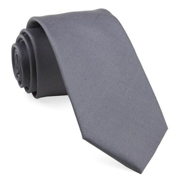 Charlotte Solid Steel Grey Tie