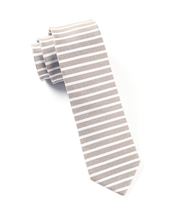 Unity Stripe Brown Tie